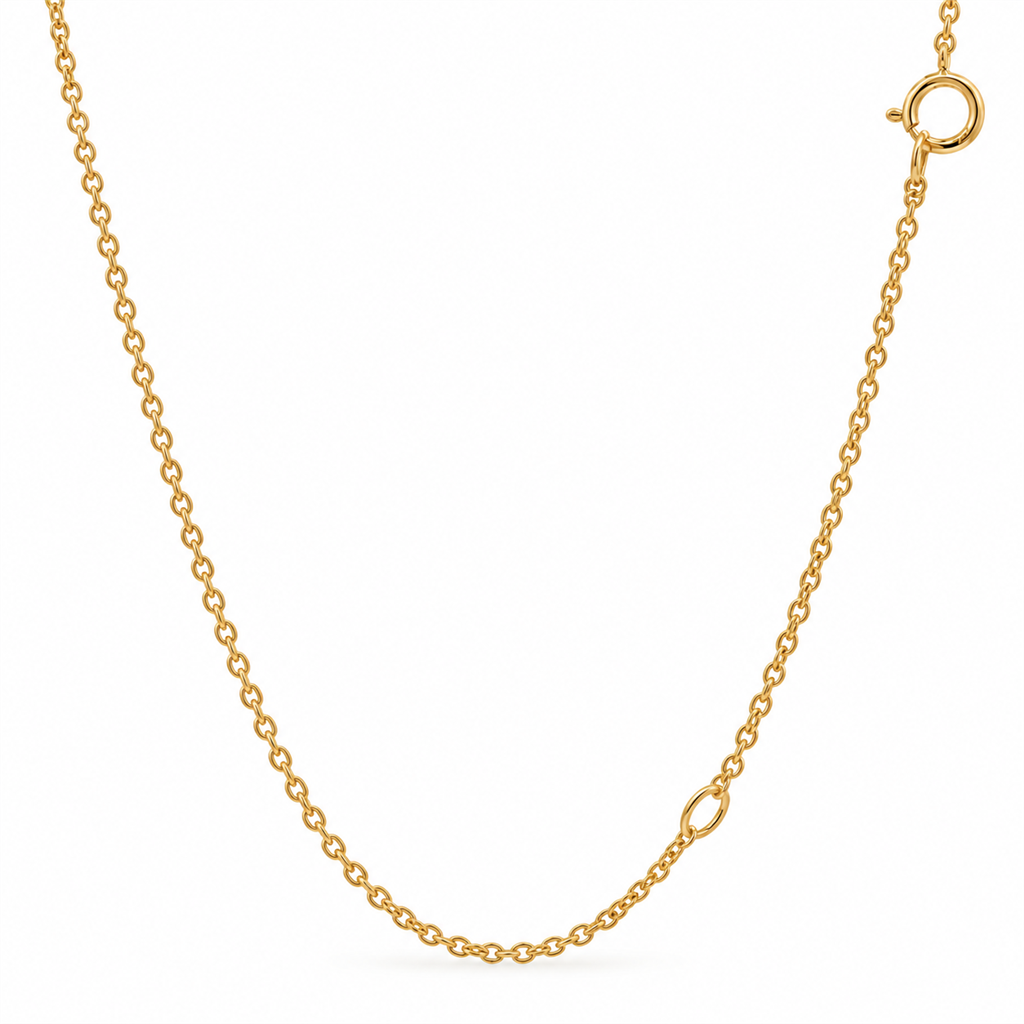 14K Yellow Gold Natural Diamond Bezel-Set Smile Necklace – 0.34ctw