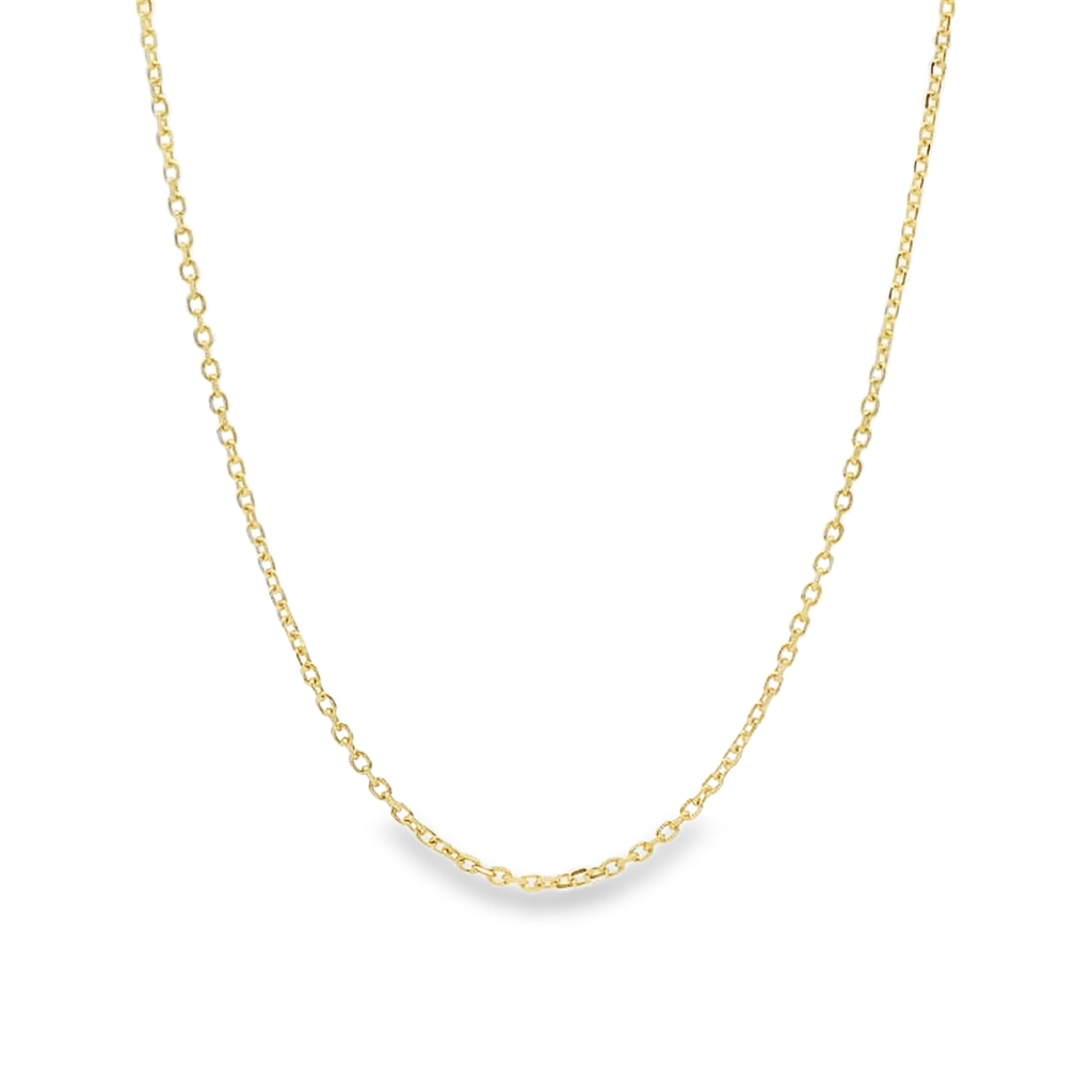 14K Yellow Gold Diamond-Cut Rolo Chain – 1.1mm | 18" | 1.6g