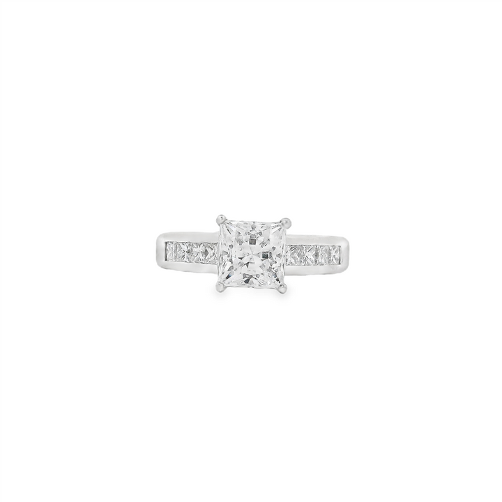 Platinum Semi-Mount Diamond Engagement Ring – 0.51ctw.