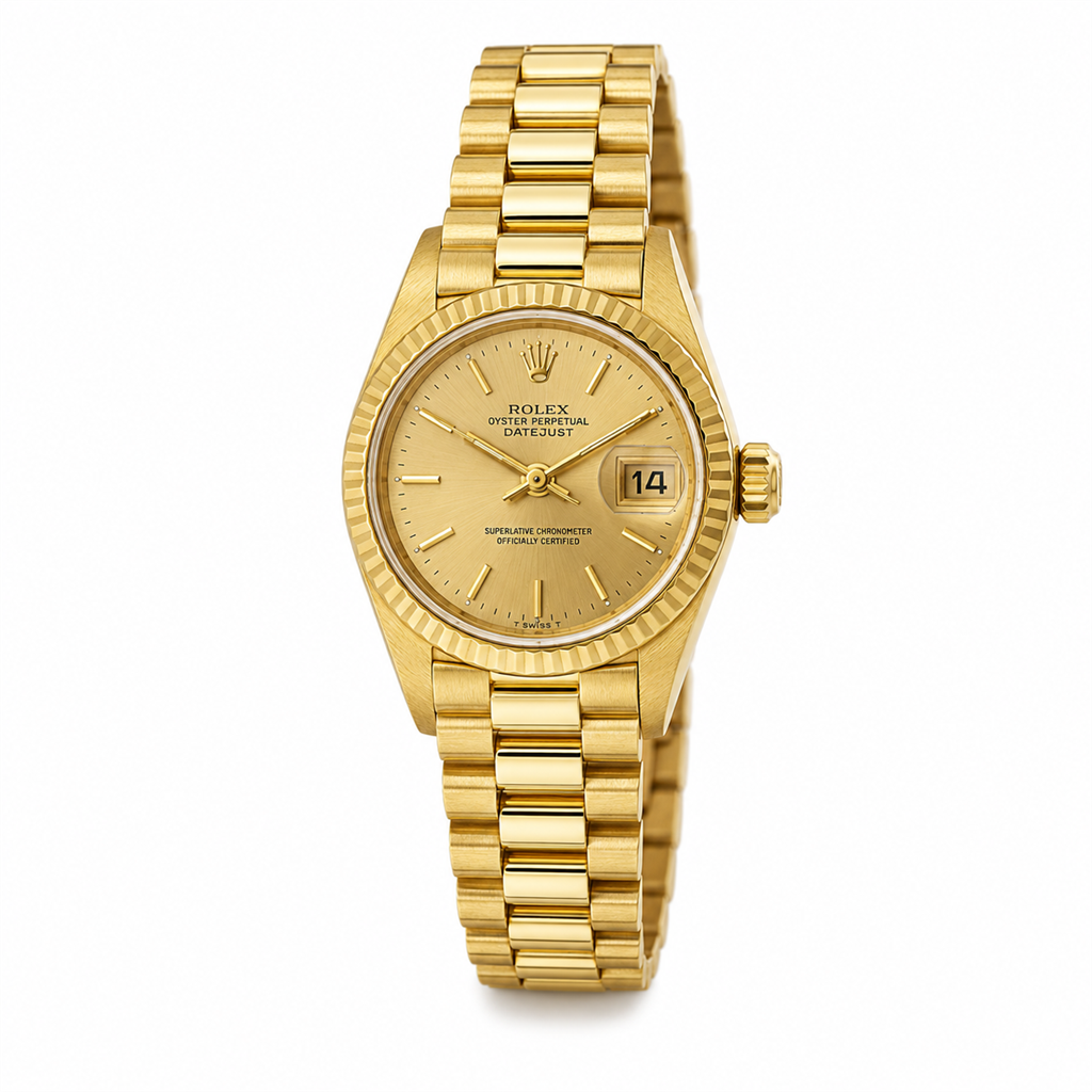 Rolex Lady Datejust President 18K Yellow Gold Watch – Ref. 69178