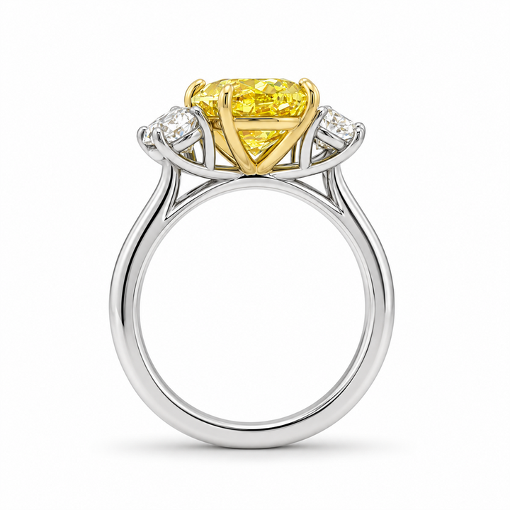 Fancy Yellow Lab Grown Diamond Engagement Ring