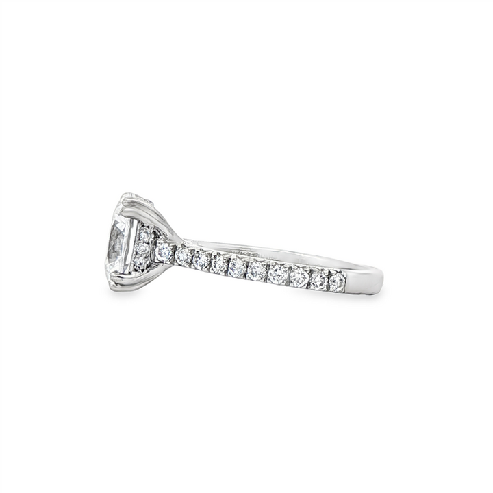 Platinum Natural Diamond Semi-Mount Engagement Ring – 0.45ctw.