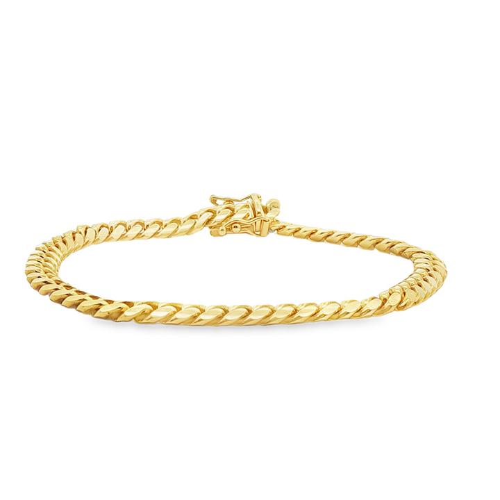 14K Yellow Gold Miami Cuban Link Bracelet – 5.7mm, 8", 23.2g