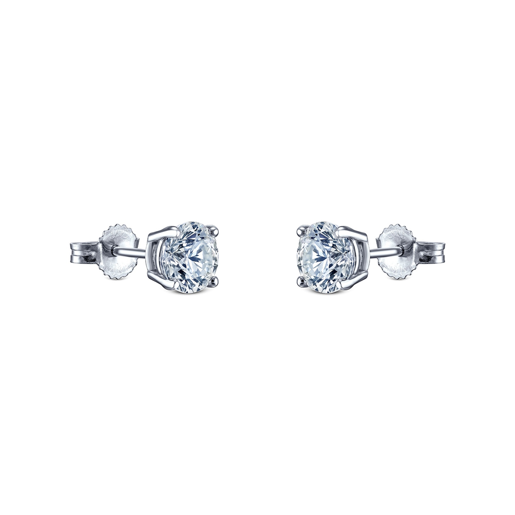 14K White Gold 0.80ctw Diamond Studs