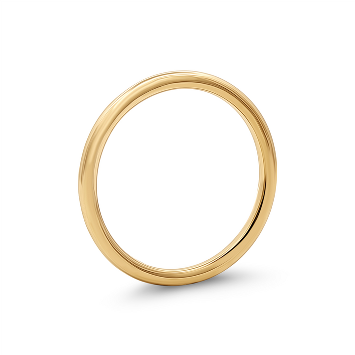 14K Yellow Gold Wedding Band – 2mm, 2.8g