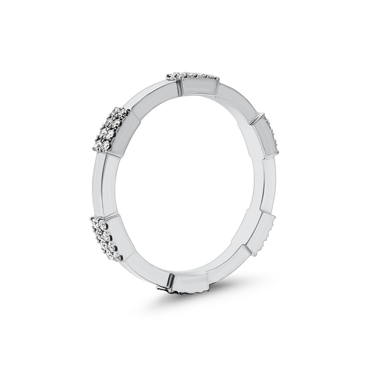 Platinum Lab-Grown Diamond Bar Band – 0.22ctw
