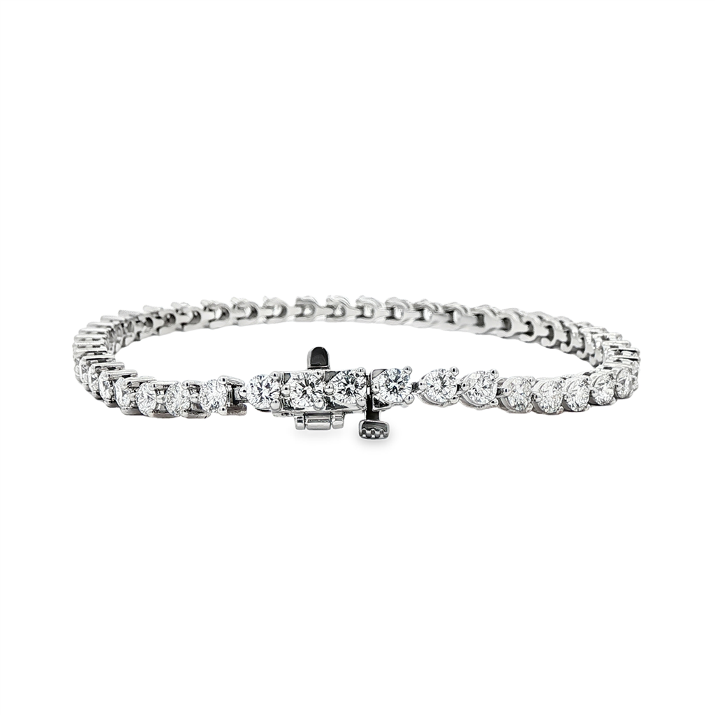 14K Yellow Gold 3.6mm Lab Grown Diamond Tennis Bracelet – 4.95ctw.