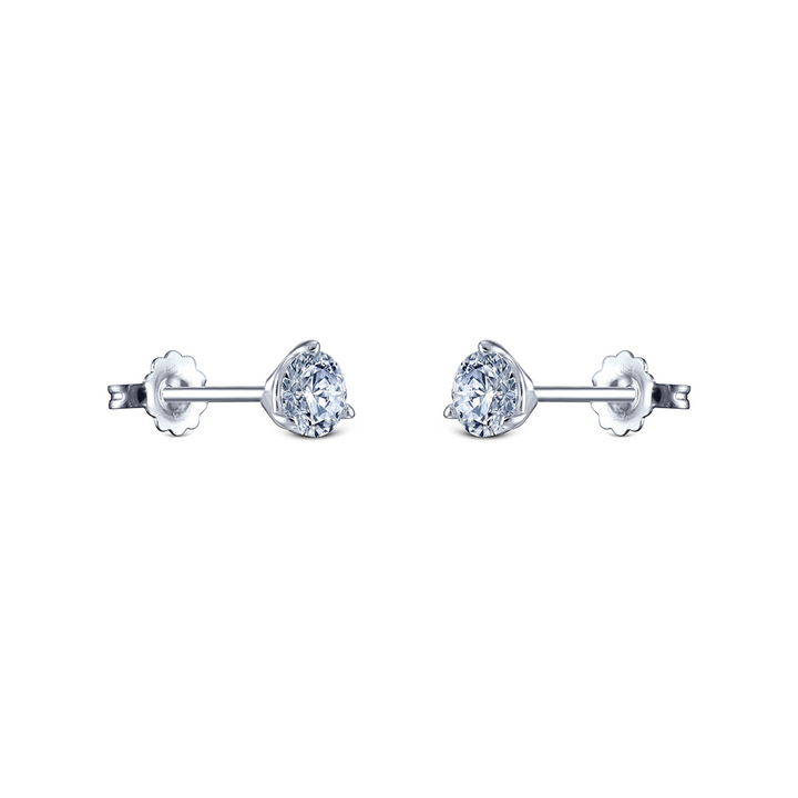 14K White Gold 1.04ctw Lab Grown Diamond Earrings