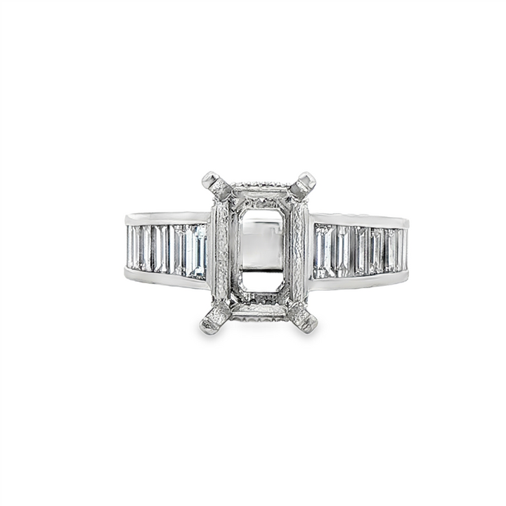Platinum Diamond Semi-Mount Engagement Ring – 1.77ctw.