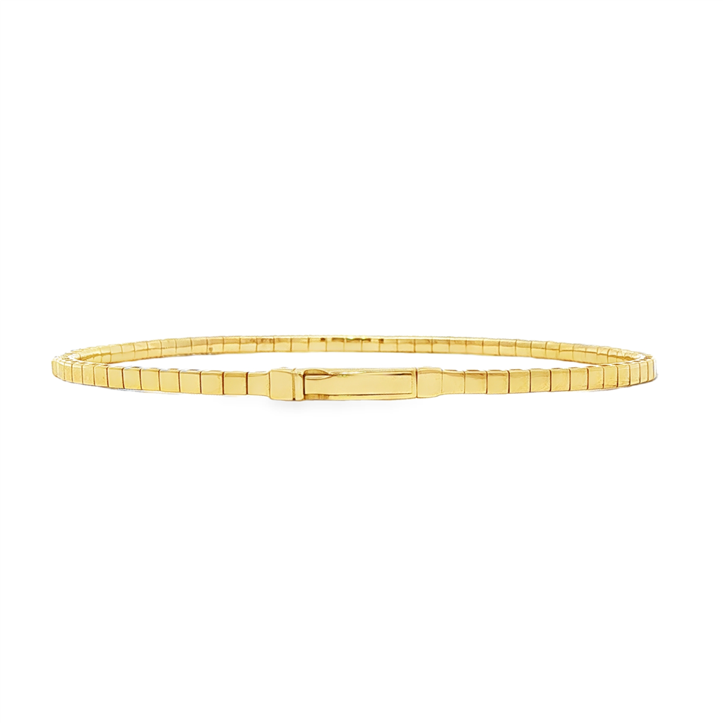 14K Yellow Gold Ruby and Diamond Flexi Bracelet – 1.12ctw