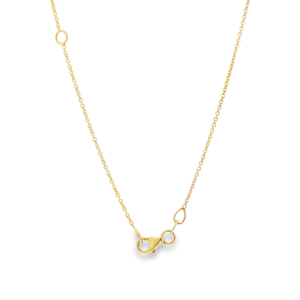 14K Yellow Gold Estate Adjustable Rolo Chain Necklace – 1.1mm, 16-18"