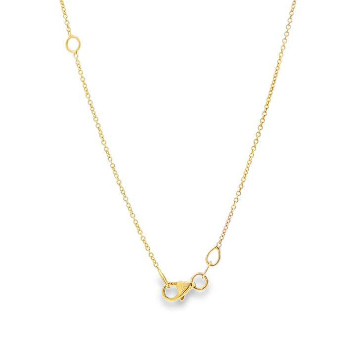 14K Yellow Gold Estate Adjustable Rolo Chain Necklace – 1.1mm, 16-18"