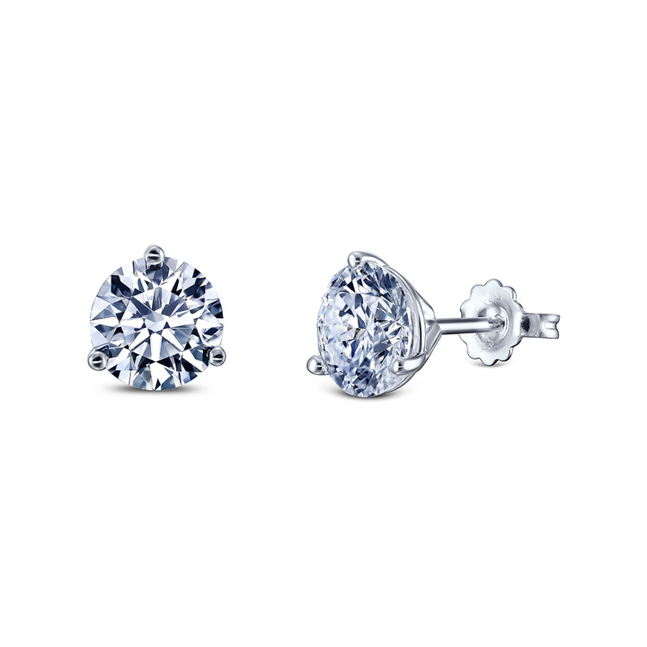 14K White Gold 2.04ctw Lab Grown Diamond Earrings