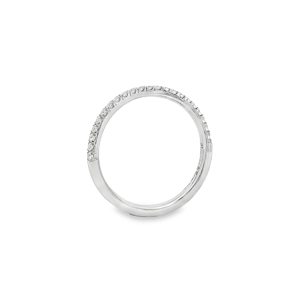 14K White Gold Natural Diamond Band – 1.8mm, Size 6.5, approx. 0.21 CTW, 1.7g