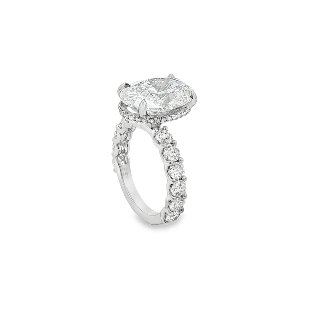 Platinum Lab Diamond Semi-Mount Engagement Ring – 1.40ctw, Size 5.5