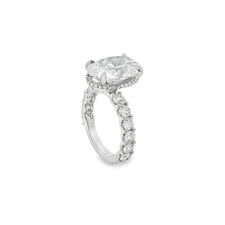 Platinum Lab Diamond Semi-Mount Engagement Ring – 1.40ctw, Size 5.5