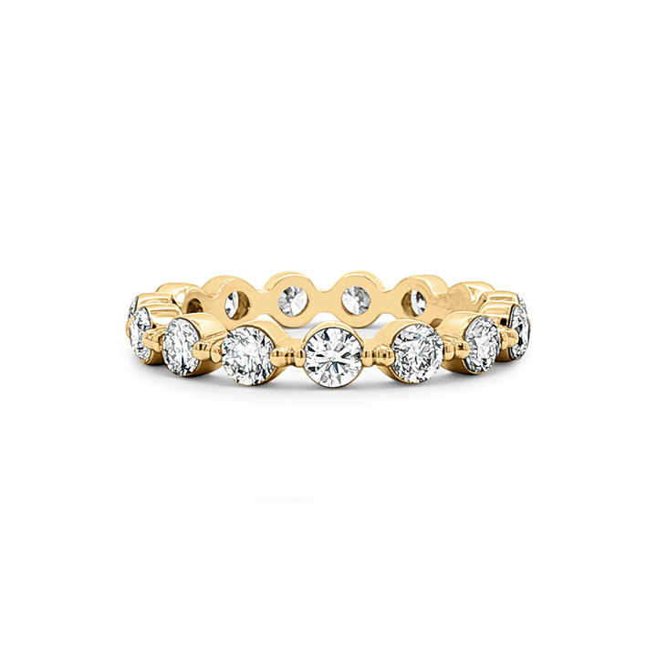 14K Yellow Gold Lab Grown Diamond Bubble Band – 1.63ctw.