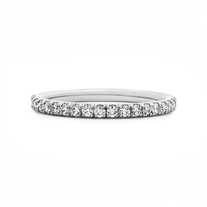 14K White Gold Natural Diamond Eternity Band – 0.55ctw.