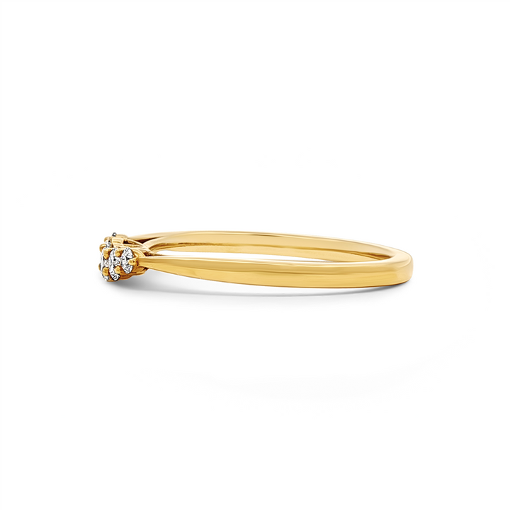18K Yellow Gold 5-Stone Lab Grown Diamond Band – 0.23ctw.
