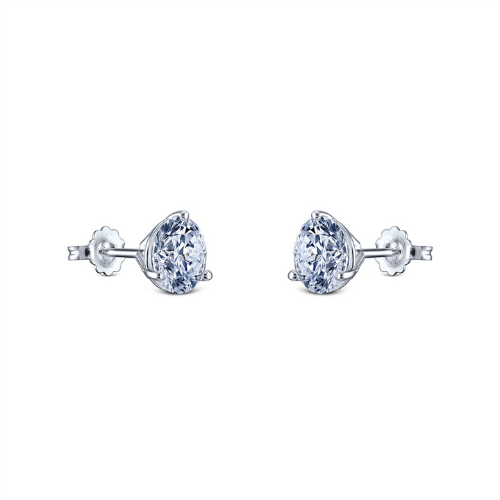 14K White Gold 2.04ctw Lab Grown Diamond Earrings