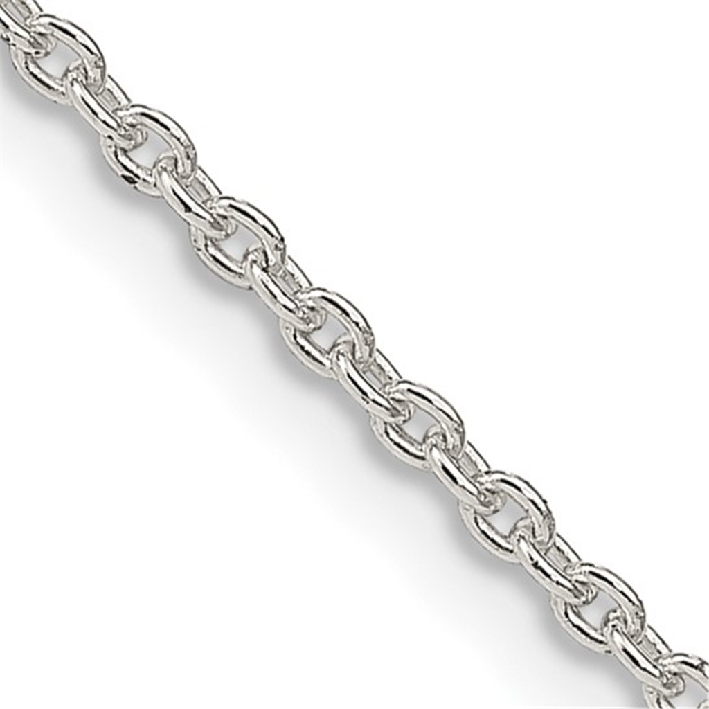 Sterling Silver Cable Chain – 1.95mm, 18"