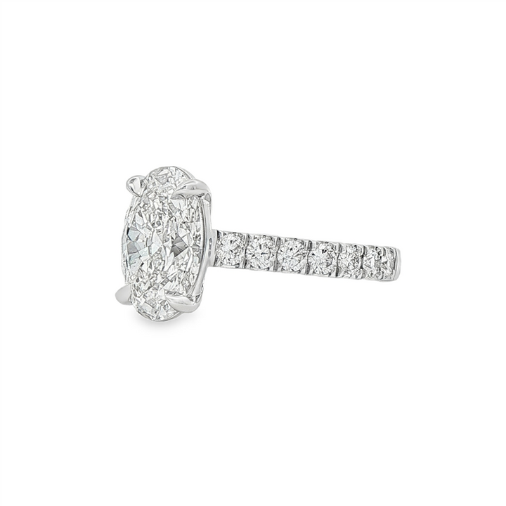 14K White Gold Lab Grown Diamond Engagement Ring Semi-Mount – 0.66ctw