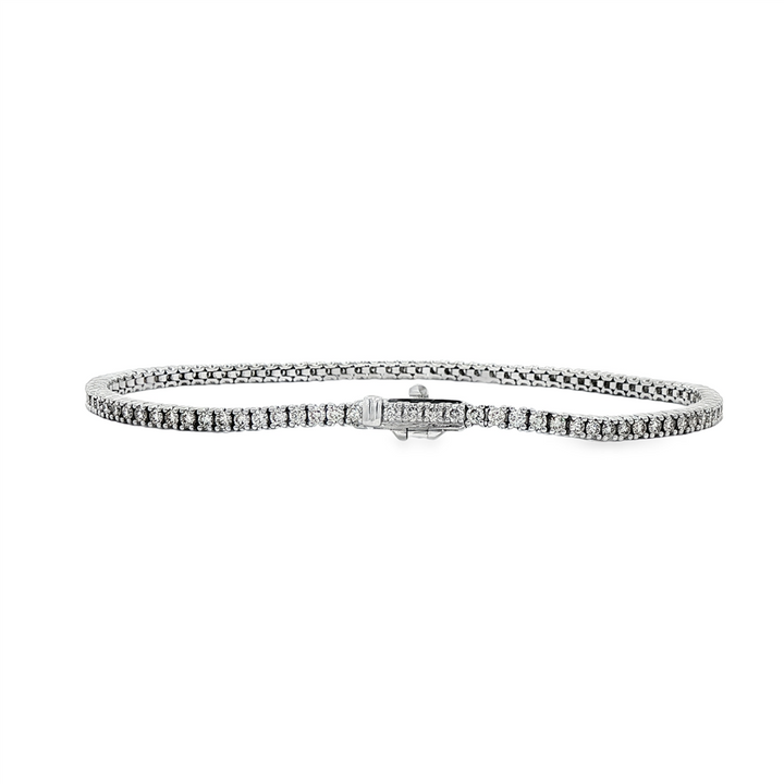 14K White Gold Diamond Tennis Bracelet - 2.00ctw.