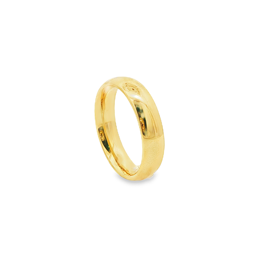 14K Yellow Gold Estate Band – 5mm, 5.9g, Size 7.5