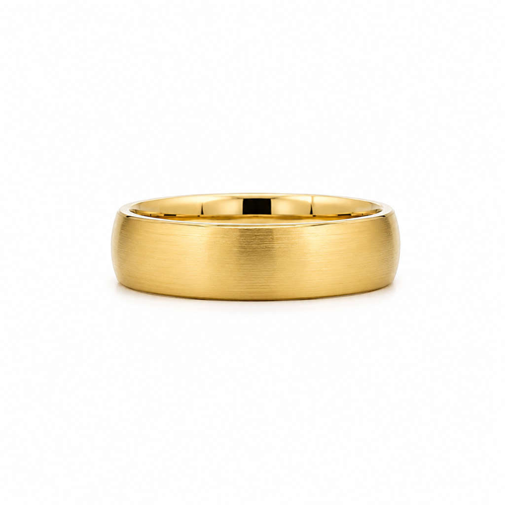 14K Yellow Gold 6.5mm Euro Comfort Fit Men’s Band