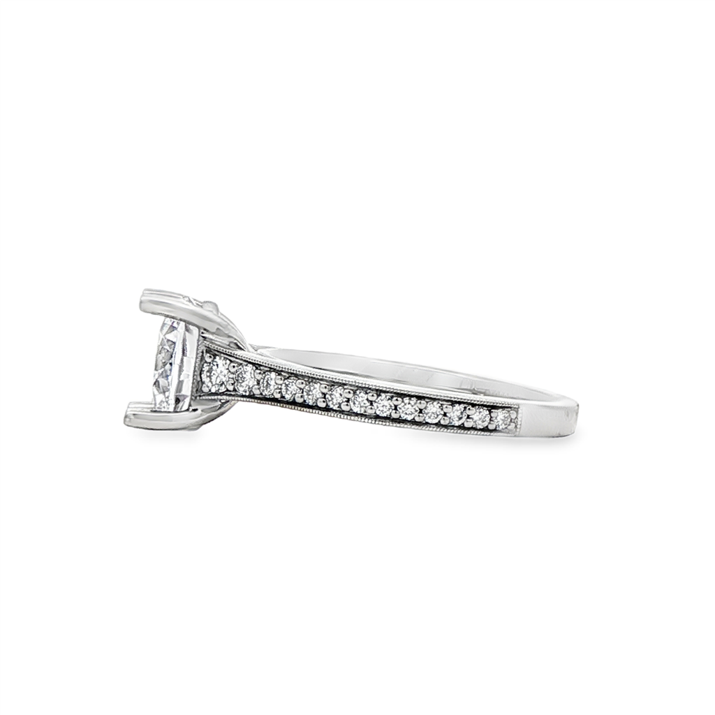 Platinum Lab-Grown Diamond Semi-Mount Engagement Ring – 0.31ctw.