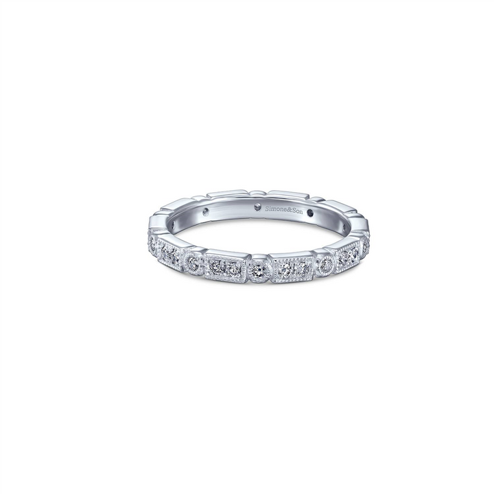 14K White Gold Diamond Eternity Band 0.36ctw.