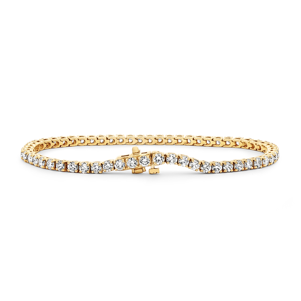 14K Yellow Gold Lab Grown Diamond 2.9mm Tennis Bracelet – 4.77ctw.