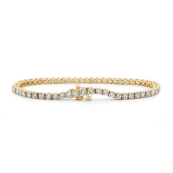 14K Yellow Gold Lab Grown Diamond 2.9mm Tennis Bracelet – 4.77ctw.