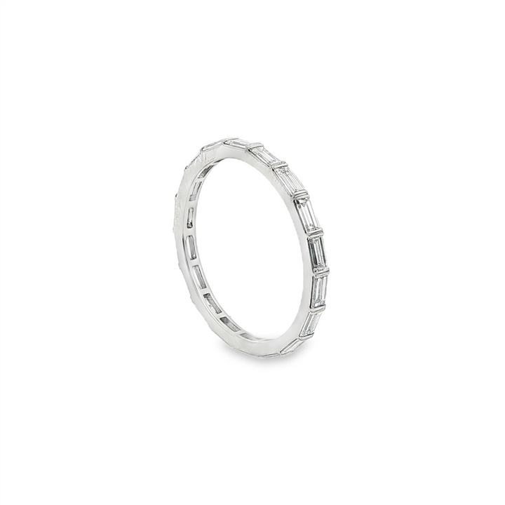 Platinum Lab-Grown Diamond Baguette Eternity Band – 0.87ctw.