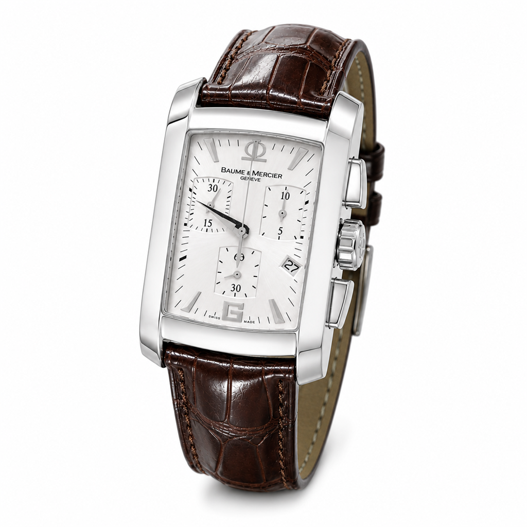 30mm Stainless Steel Baume & Mercier Hampton Chronograph Quartz Watch