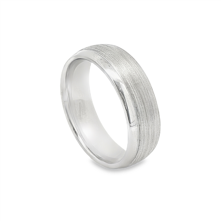 14K Grey Gold Men’s Band – 6mm