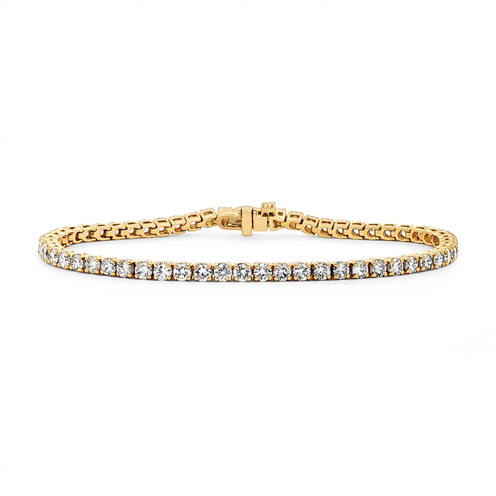 14K Yellow Gold Lab Grown Diamond 2.9mm Tennis Bracelet – 4.77ctw.