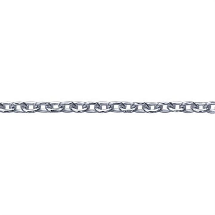 Sterling Silver Diamond-Cut Cable Chain – 0.9mm, 18", 1.1g