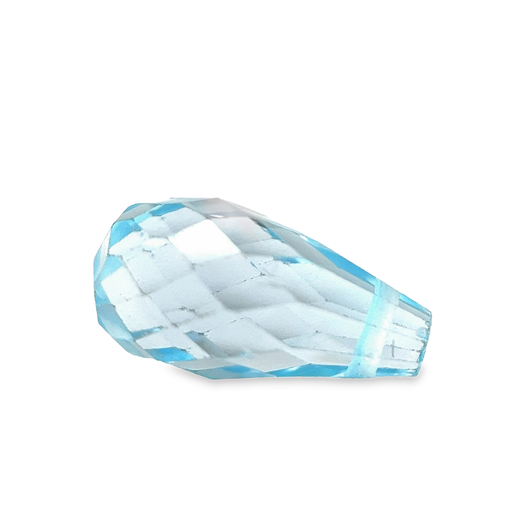 22.12 Carat Total Weight Blue Topaz Briolette Set (7 Pieces)