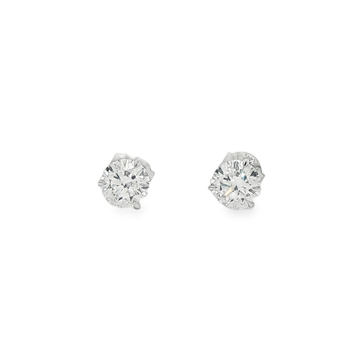 14K White Gold Lab Grown Diamond Stud Earrings – 1.59ctw.