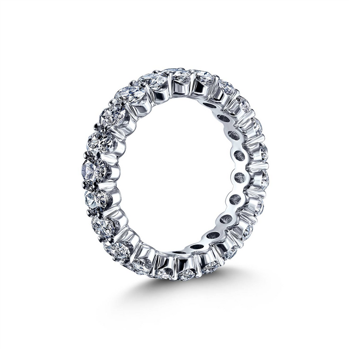 Platinum Oval Diamond Anniversary Band - 3.50ctw.
