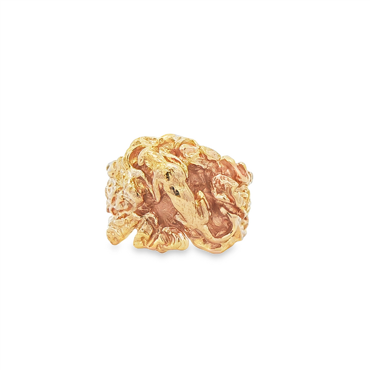 18K Yellow Gold Estate Men’s Panther Ring