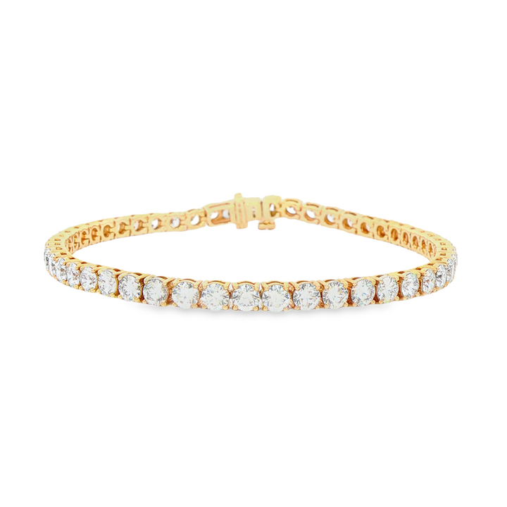 14K Yellow Gold Lab Grown Diamond Tennis Bracelet – 5.63ctw.