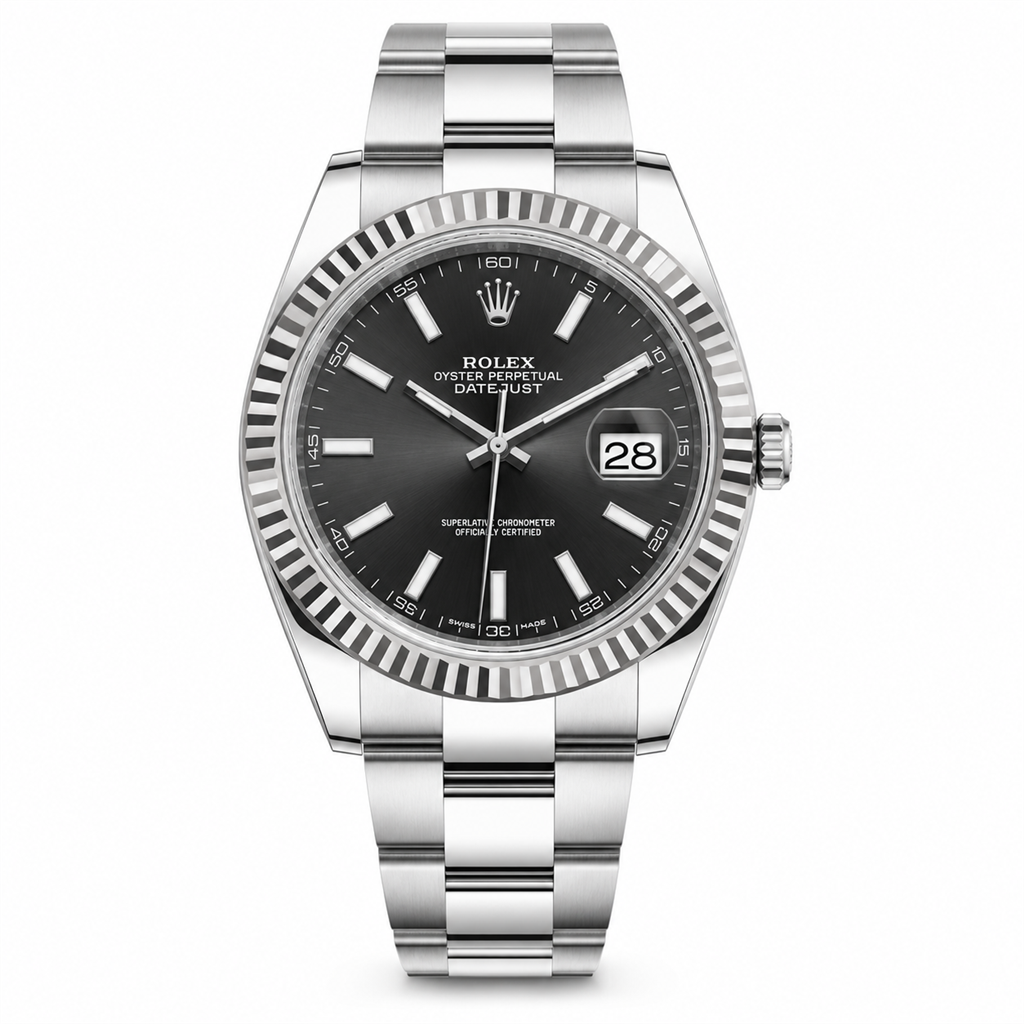 Rolex Datejust II 41mm Automatic Stainless Steel Watch 116334 Black Stick Dial with Card
