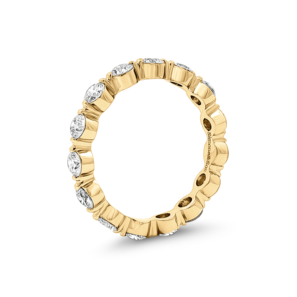 14K Yellow Gold Lab Grown Diamond Bubble Band – 1.63ctw.