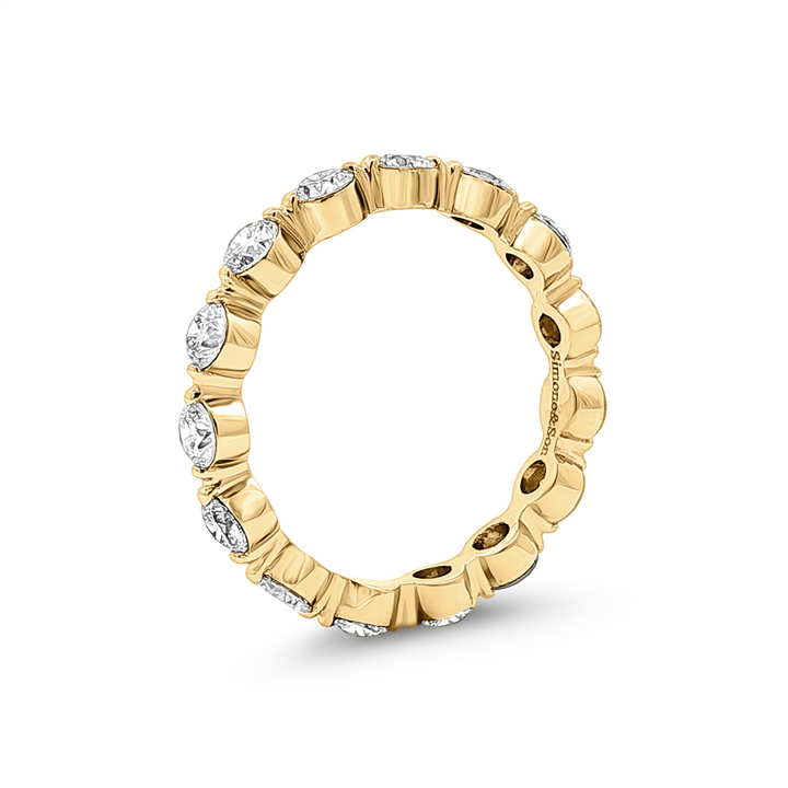 14K Yellow Gold Lab Grown Diamond Bubble Band – 1.63ctw.