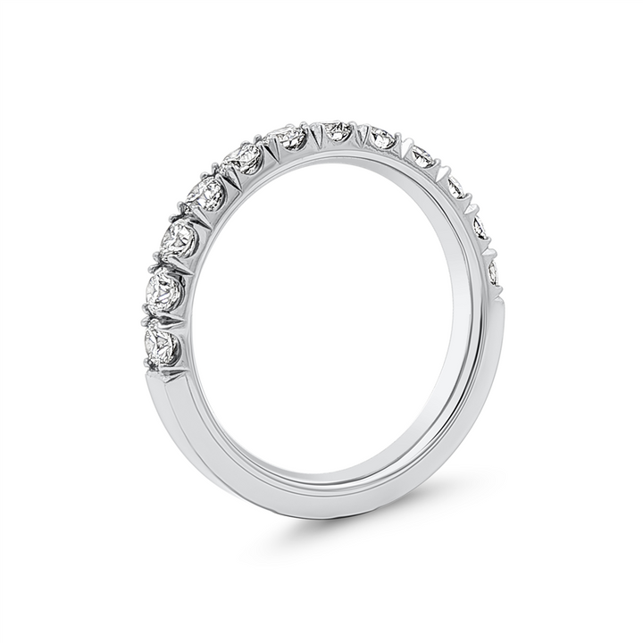 14K White Gold Lab-Grown Diamond Halfway Band – 0.62ctw