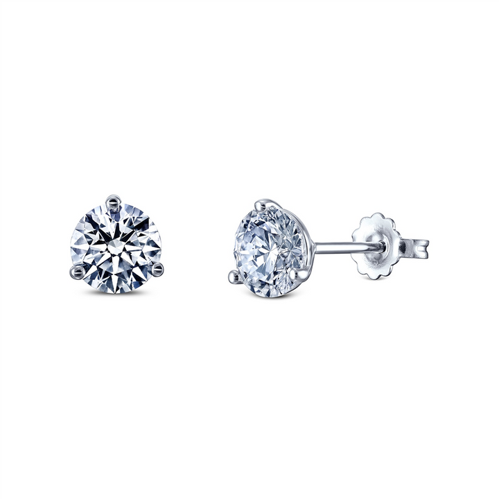 14K White Gold 1.54ct Lab Grown Diamond Earrings