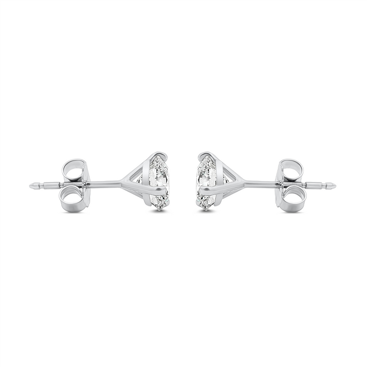 14K White Gold 2.06ctw Lab Grown Diamond Martini Stud Earrings