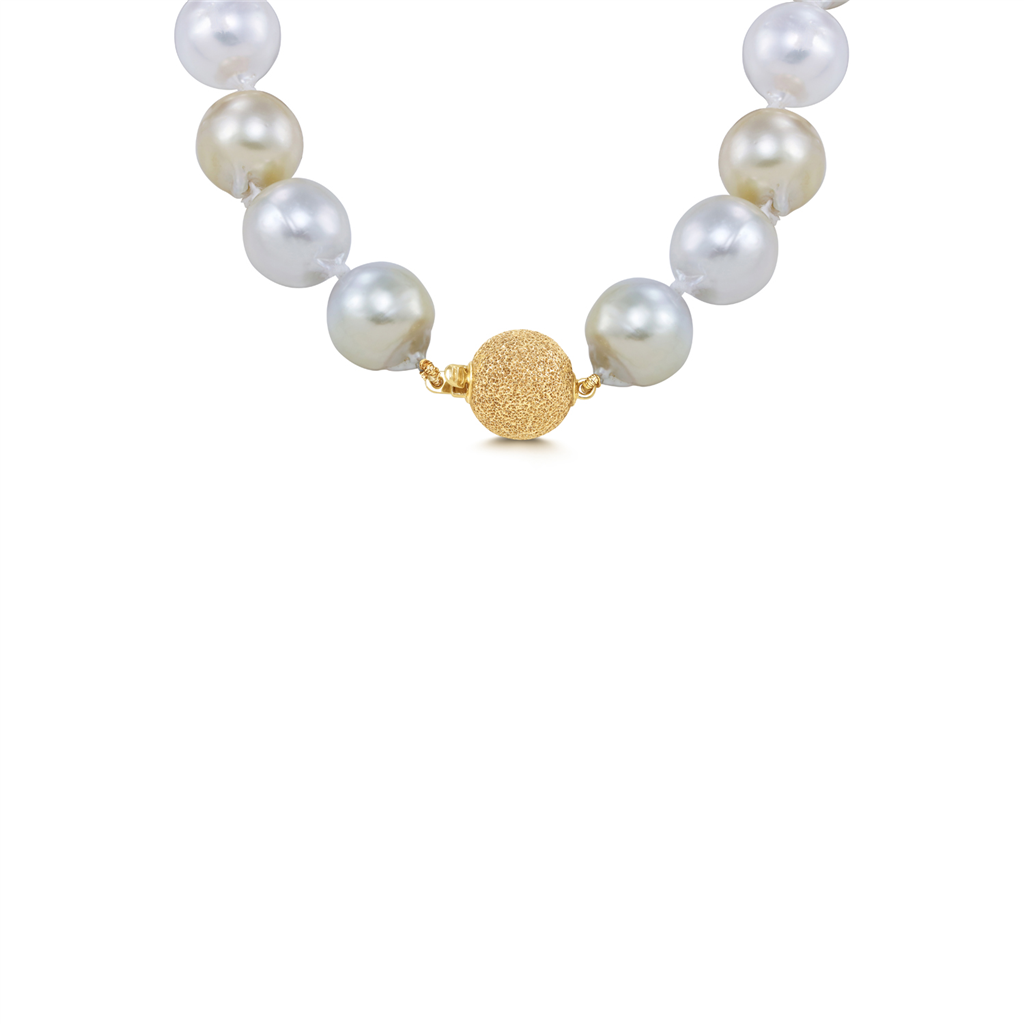 14K Yellow Gold South Sea Pearl Necklace – 18”